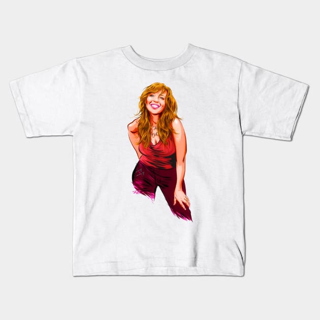 Rebecca Lynn Howard - An illustration by Paul Cemmick Kids T-Shirt by PLAYDIGITAL2020